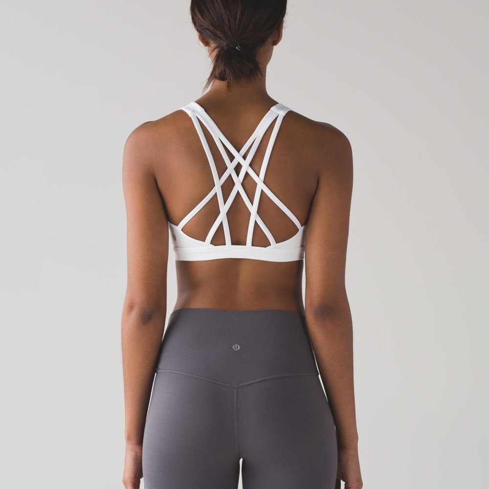Lululemon Free To Be Serene Bra White Sports Bra - Picture 1 of 8